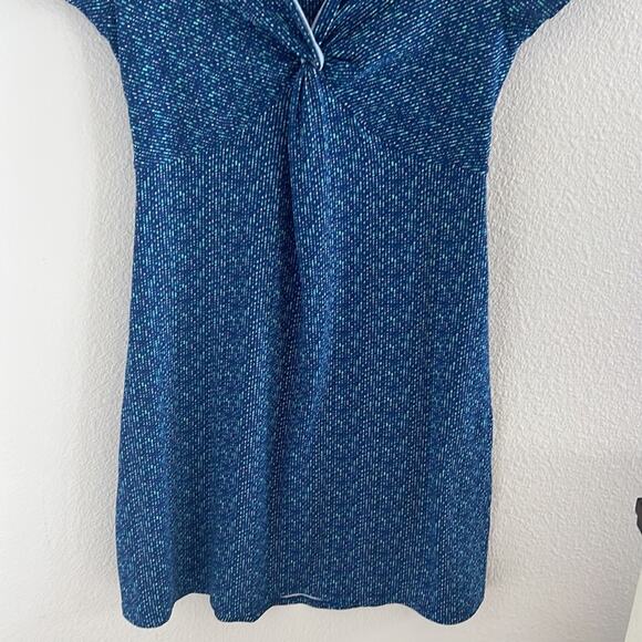 Soybu Yoga Performance Lifestyle Dress Active Dress Blue Geo Stretch Small - Picture 5 of 6